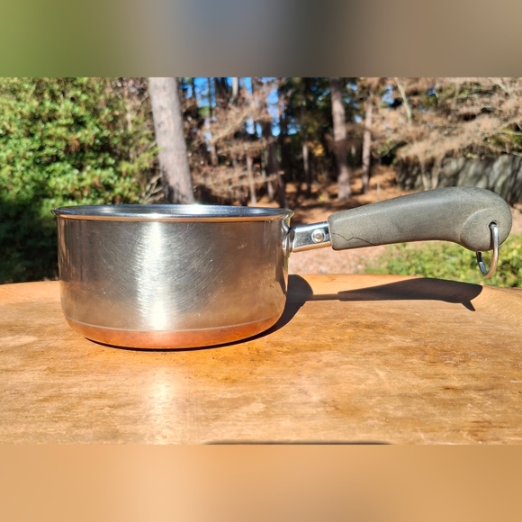 Revere Ware Other - VTG 70's 1 Quart Revere Ware Stainless Steel & Copper Clad Pot -No Lid